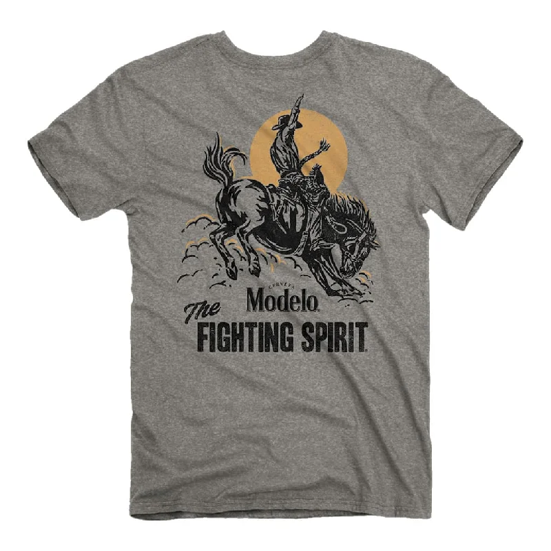 Modelo - Fighting Spirit Bronco T-Shirt Nylon Fabric Polyester Fabric Spandex Fabric