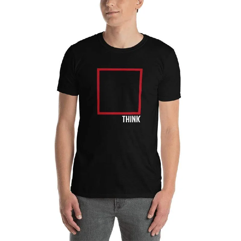 Think Outside The Box - Minimal Edition - Premium T-Shirt Ribbed T-Shirt High Neck Heavyweight