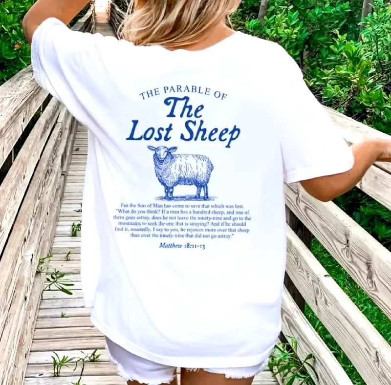 Unisex The lost sheep faith Adult shirt Fleece Nylon Spandex