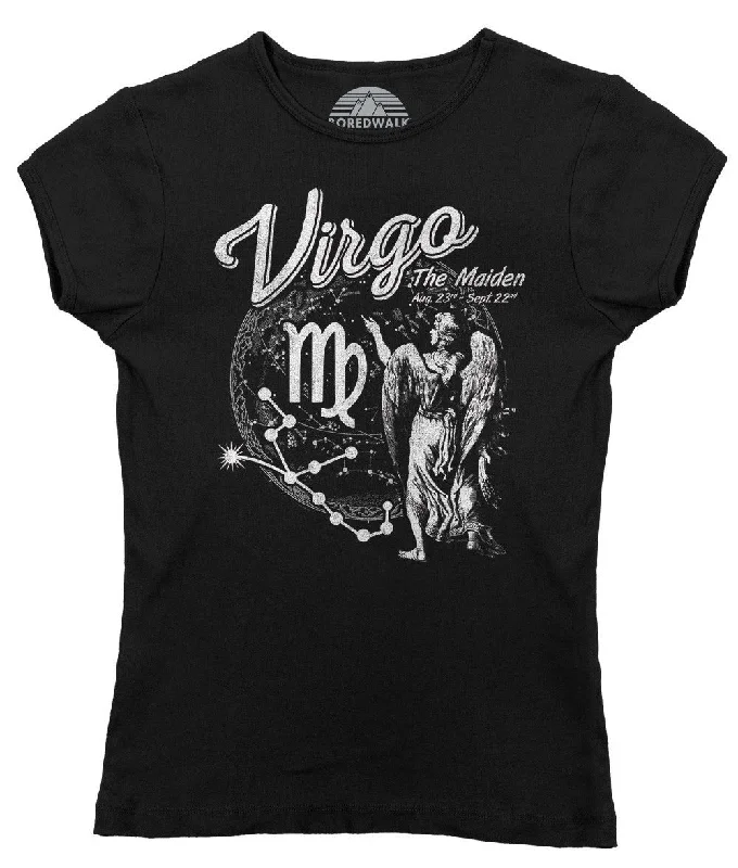 Women's Vintage Virgo T-Shirt Terry Blend Velvet Blend Canvas Blend