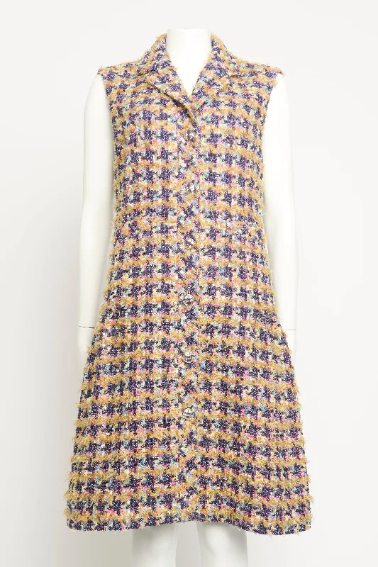 2014 22A Multicolour Preowned Tweed Dress