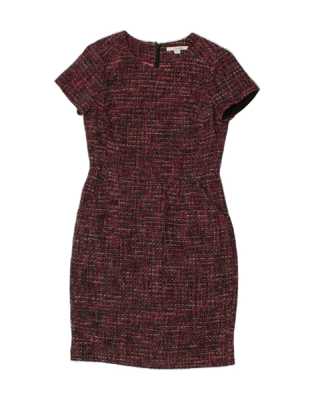 BODEN Womens Sheath Dress UK 10 Small Multicoloured Flecked Cotton