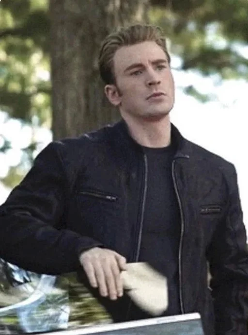 Chris Evans Avengers endgame leather jacket for men Welt Pockets Slit Pockets Flap Pockets Chris Evans Avengers endgame leather jacket for men Welt Pockets Slit Pockets Flap Pockets