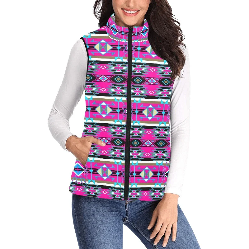 Force of Nature Sunset Storm Women's Padded Vest Jacket Satin Jacket Silk Jacket Chiffon Jacket Force of Nature Sunset Storm Women's Padded Vest Jacket Satin Jacket Silk Jacket Chiffon Jacket