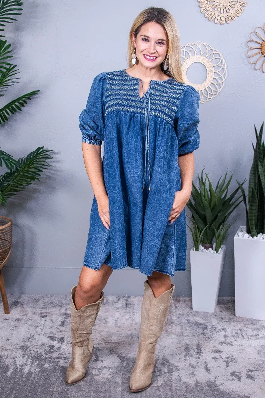 Love Awaits Denim Dress - D5546DN