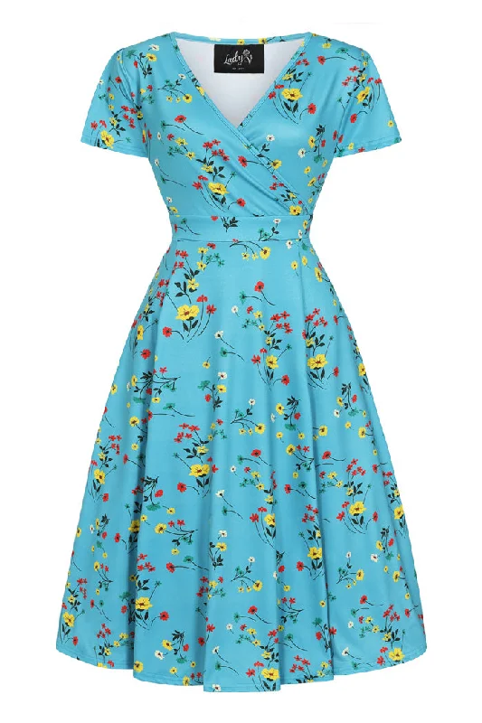 Lyra Dress - Alpine Flowers
