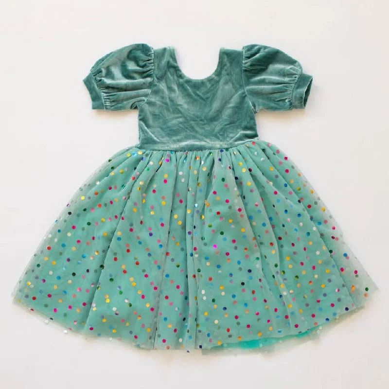 Minty Confetti Diana Dress