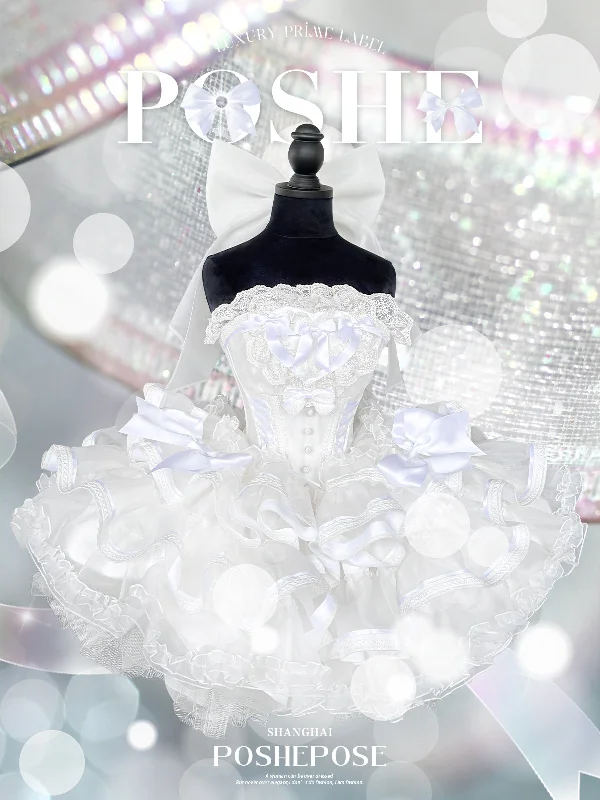 POSHEPOSE Angel's Kiss - Fresh White Heart Dress