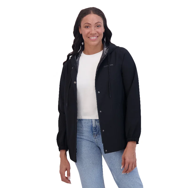 Rain Protection Light Jacket Women's - Black V-Neck Jacket Boat Neck Jacket Square Neck Jacket Rain Protection Light Jacket Women's - Black V-Neck Jacket Boat Neck Jacket Square Neck Jacket