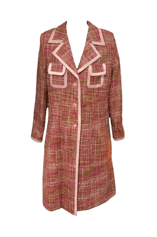 Tea by Michelle N Women’s Pink Tweed Jacket 12 Satin Jacket Silk Jacket Chiffon Jacket Tea by Michelle N Women’s Pink Tweed Jacket 12 Satin Jacket Silk Jacket Chiffon Jacket