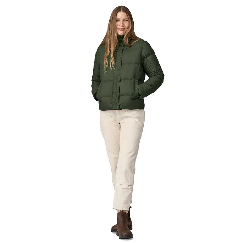 Women's Silent Down Jacket - Torrey Pine Green Nylon Fabric Polyester Fabric Spandex Fabric Women's Silent Down Jacket - Torrey Pine Green Nylon Fabric Polyester Fabric Spandex Fabric