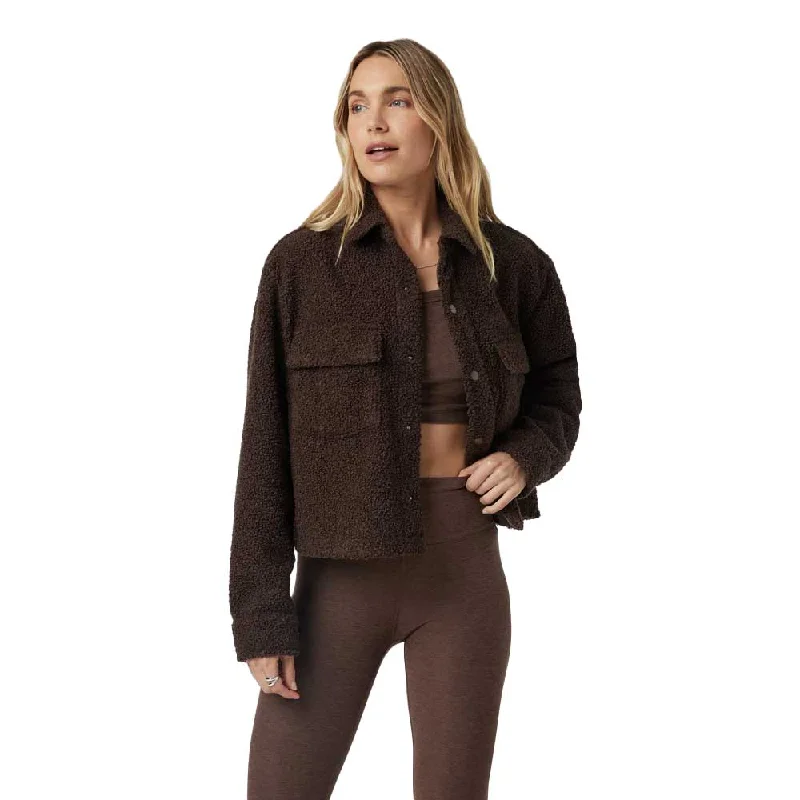 Women's Sycamore Short Shirt Jacket - Java Faux Fur Jacket Real Fur Jacket Shearling Jacket Women's Sycamore Short Shirt Jacket - Java Faux Fur Jacket Real Fur Jacket Shearling Jacket