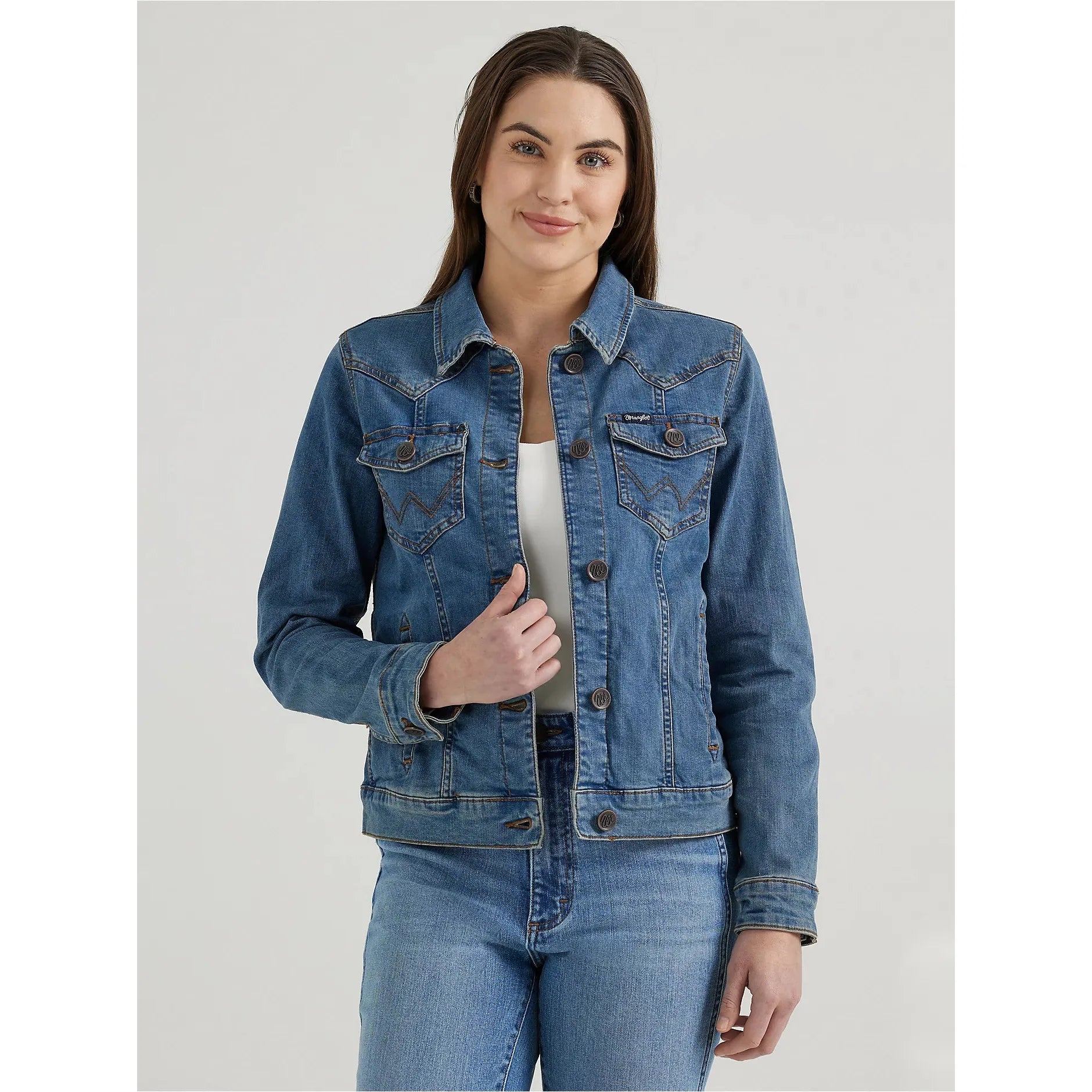 Women's Long Sleeve Classic Fit Denim Jacket Cotton Jacket Linen Jacket Terry Jacket Women's Long Sleeve Classic Fit Denim Jacket Cotton Jacket Linen Jacket Terry Jacket