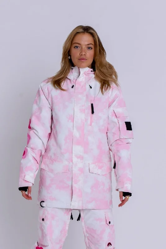 Yeh Girl Ski & Snowboard Jacket - Katie Ormerod Pink Tie Dye Signature line Striped Jacket Polka Dot Jacket Floral Jacket Yeh Girl Ski & Snowboard Jacket - Katie Ormerod Pink Tie Dye Signature line Striped Jacket Polka Dot Jacket Floral Jacket