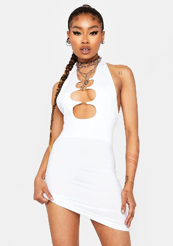 Club Rat Mini Dress Classic Solid Mini Dress