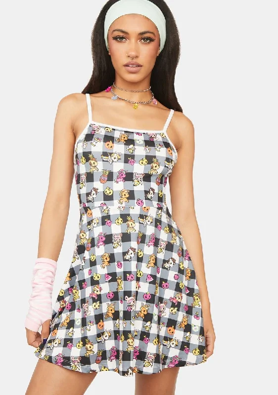 Picnic Mini Dress Trendy Wraparound Mini Dress