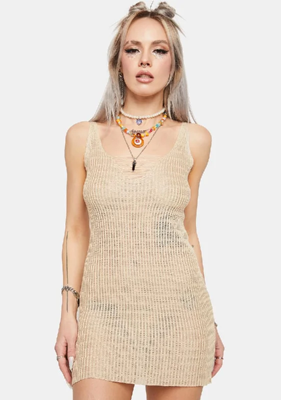 Sand Desert Queen Sheer Mini Dress Cozy Wraparound Mini Dress