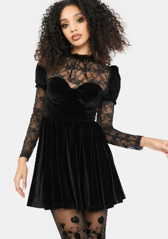 Worse Than Wicked Mini Dress Fashionable Lace Mini Dress