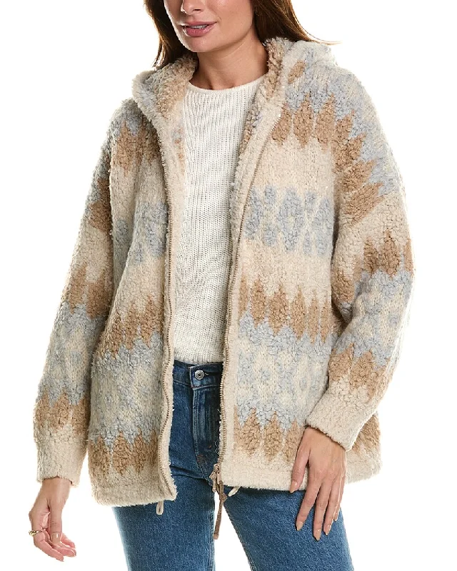 Brunello Cucinelli Cashmere-Blend Jacket Faux Fur Jacket Real Fur Jacket Shearling Jacket