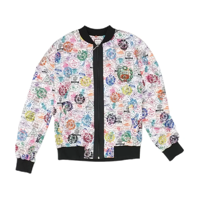 Multi Graphic Lightweight Jacket Embroidered Jacket Appliqued Jacket Beaded Jacket