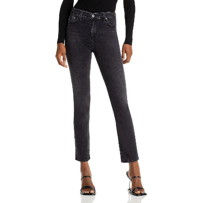 AG Adriano Goldschmied Womens High Rise Slim Fit Straight Leg Jeans Fashionable Mom Jeans AG Adriano Goldschmied Womens High Rise Slim Fit Straight Leg Jeans Fashionable Mom Jeans