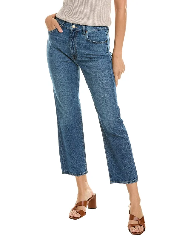 7 For All Mankind Logan Stovepipe Explorer Jean Trendy Bootcut High-Waisted Jeans