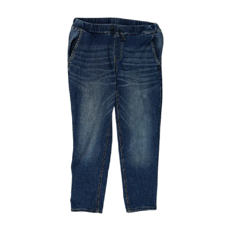 Blue Solid Jeans Trendy Wide-Leg High-Waist Denim