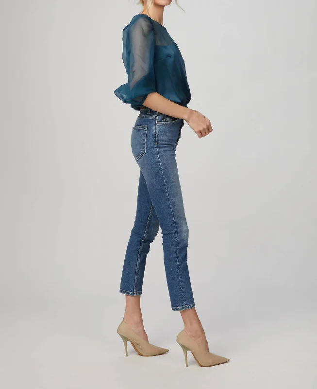 Button Fly Jeans In Light Blue Trendy Colored Denim Jeans