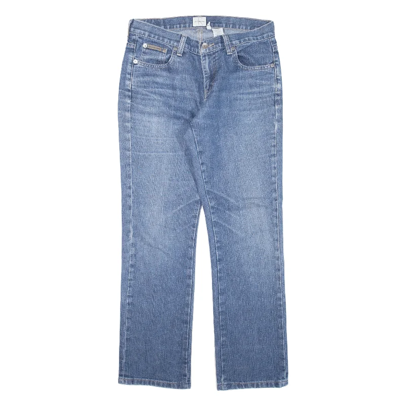 CALVIN KLEIN Jeans Blue Denim Regular Straight Womens W29 L28 Stylish Cargo Style Jeans CALVIN KLEIN Jeans Blue Denim Regular Straight Womens W29 L28 Stylish Cargo Style Jeans