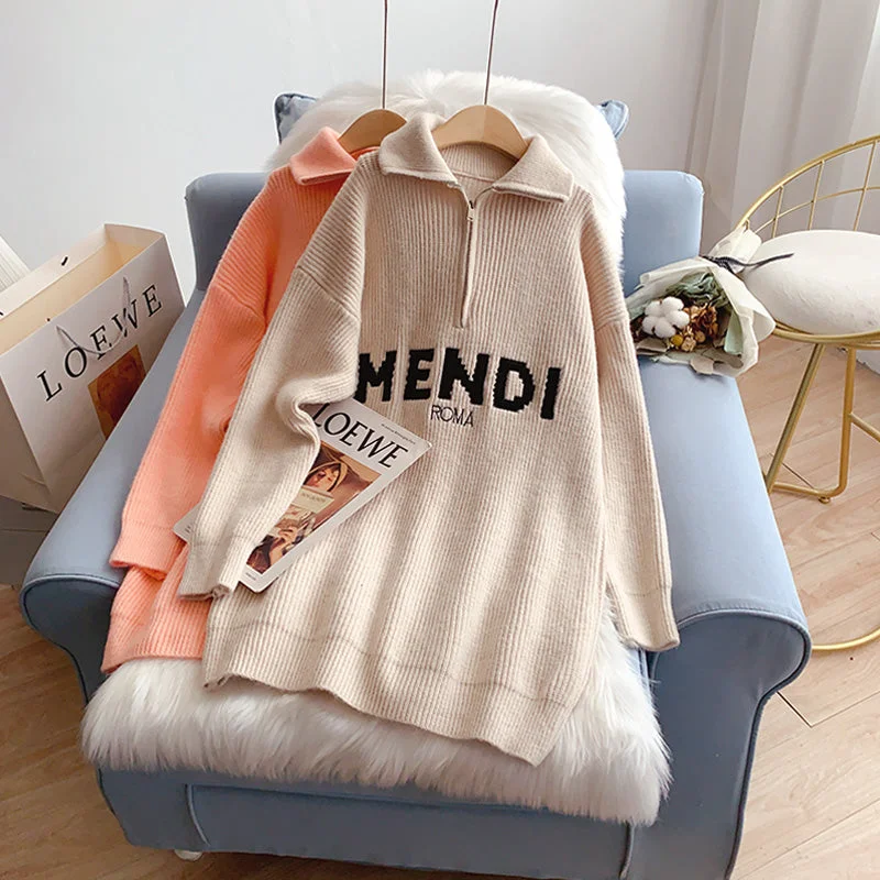 Design sense high neck zipper sweater head Lapel sweater 5195 Machine Wash Dry Clean Hand Wash Design sense high neck zipper sweater head Lapel sweater 5195 Machine Wash Dry Clean Hand Wash