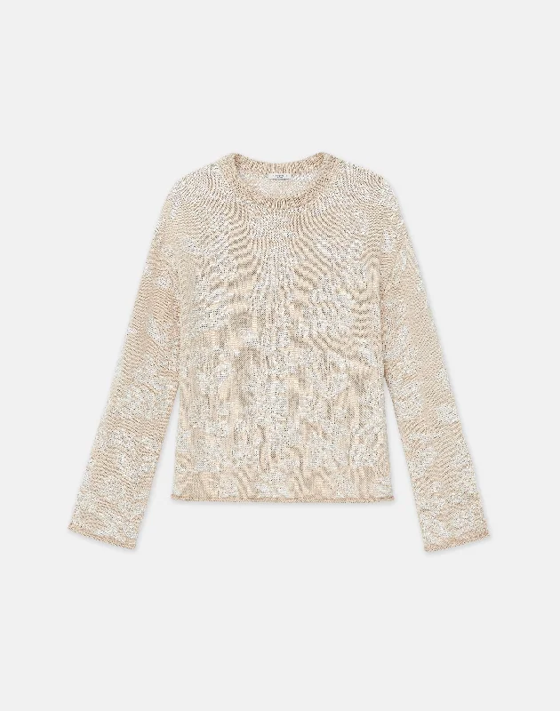 Flora Bloom Cotton-Silk Tape Textured Stitch Sweater Lightweight Heavyweight Midweight Flora Bloom Cotton-Silk Tape Textured Stitch Sweater Lightweight Heavyweight Midweight