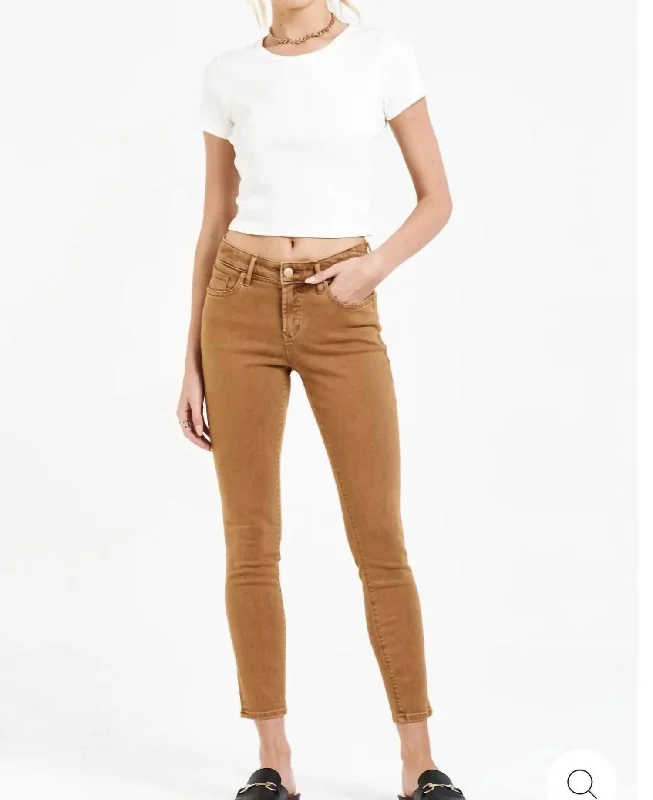 Gisele Skinny Jean  Butterscotch Trendy Colored Denim Jeans