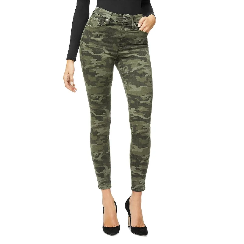 Good American Womens Camouflae Skinny Skinny Jeans Elegant High-Waisted Flared Jeans Good American Womens Camouflae Skinny Skinny Jeans Elegant High-Waisted Flared Jeans