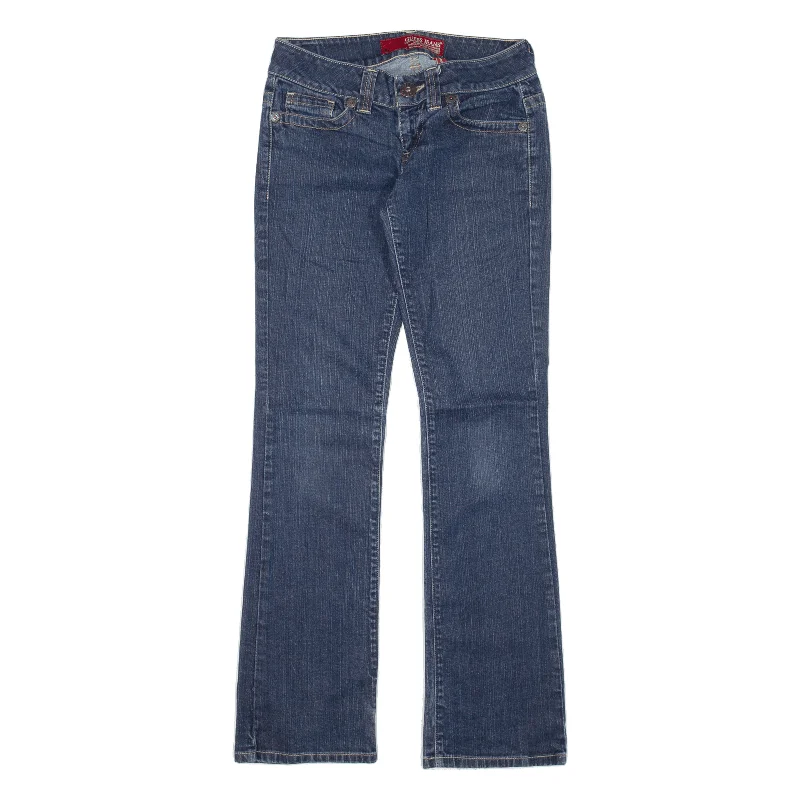 GUESS Jeans Blue Denim Regular Bootcut Womens W28 L31 Fashionable Raw Hem Bootcut Jeans GUESS Jeans Blue Denim Regular Bootcut Womens W28 L31 Fashionable Raw Hem Bootcut Jeans