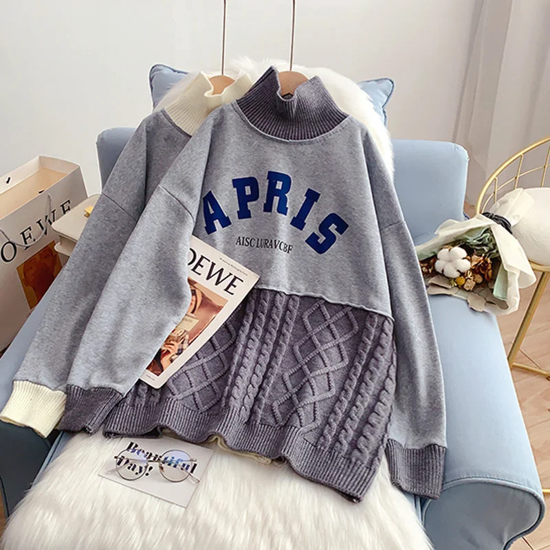 High neck sweater design sense of minority knitted bottoming shirt 5230 Spandex Rayon Corduroy High neck sweater design sense of minority knitted bottoming shirt 5230 Spandex Rayon Corduroy
