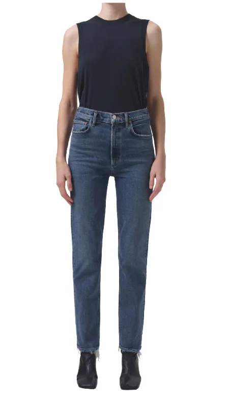 High Rise Stovepipe Jeans In Captivate Trendy Low-Rise Bootcut Jeans