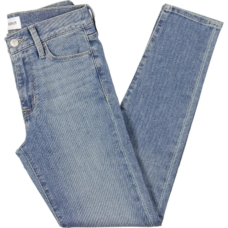Hudson Womens Blair High RIse Ankle Skinny Jeans Comfortable Boyfriend Jeans