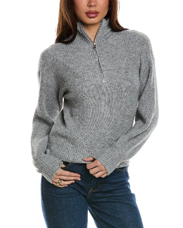 Isla Ciel 1/2-Zip Sweater High Neck Crew Neck V-Neck