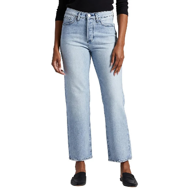 Jag Jeans Womens Rachel High-Rise Loose Fit Straight Leg Jeans Chic Dark-Wash Skinny Jeans Jag Jeans Womens Rachel High-Rise Loose Fit Straight Leg Jeans Chic Dark-Wash Skinny Jeans
