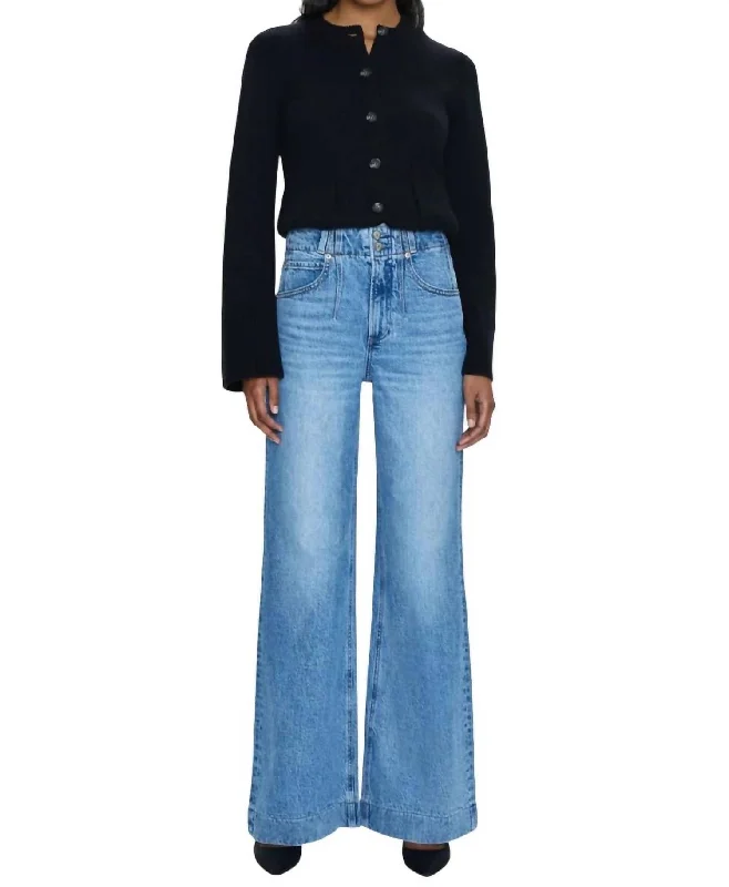 Lana High Rise Wide Leg Jeans In Gallery Stylish Paperbag Waist Denim