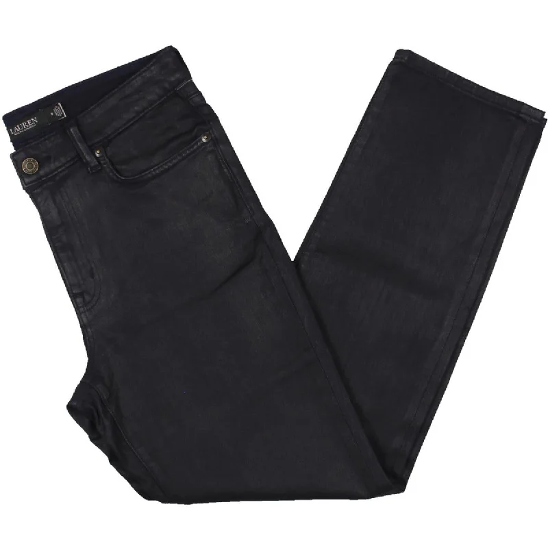 Lauren Ralph Lauren Womens Denim Stretch Ankle Jeans Casual High-Waisted Bootcut Jeans