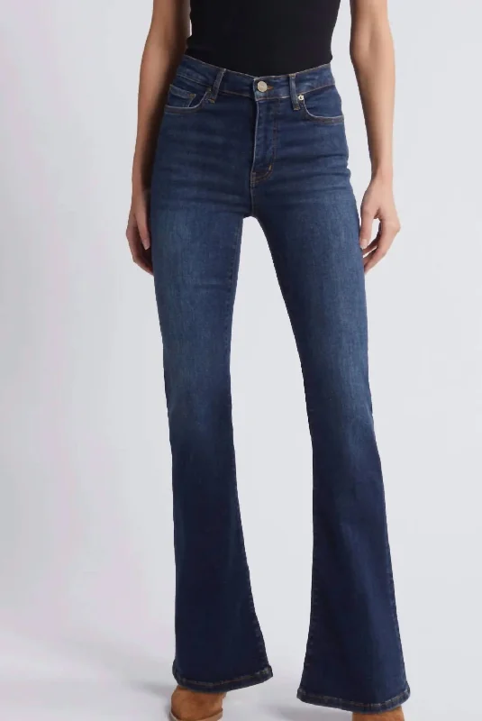 Le Easy Flare Jean In Moonflower Chic Faded Blue Jeans