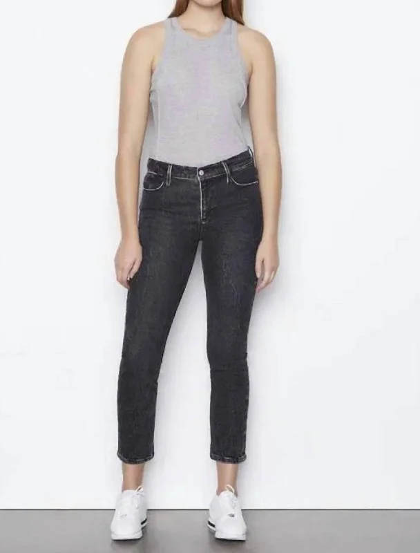 Le High Straight Jean In Edgey Stylish High-Waist Skinny Denim