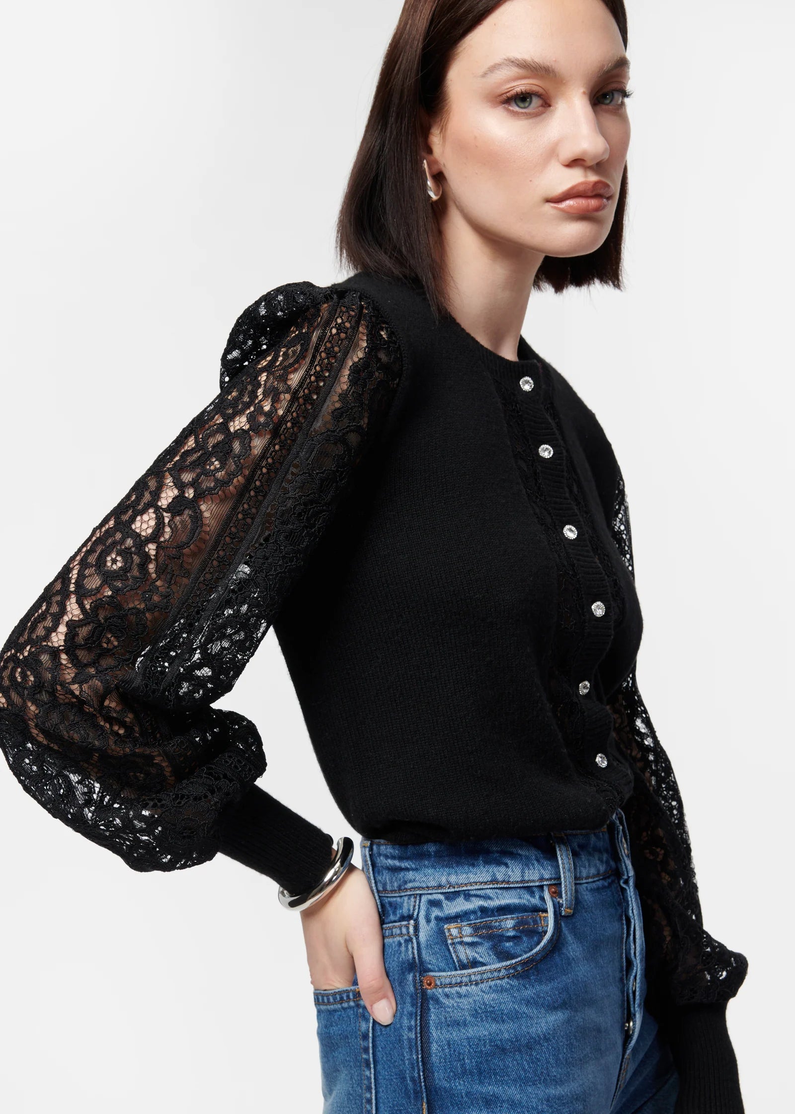 Lita Sweater | Black Layered Multi-layer Single Layer