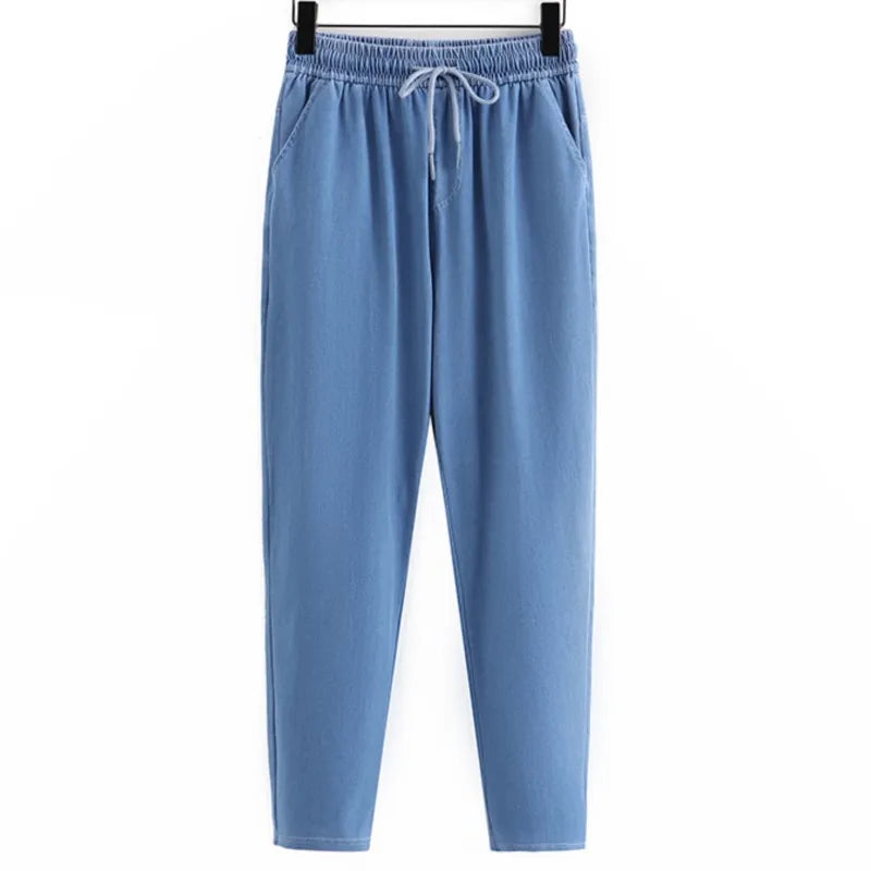 Plus Size Women Jeans Oversized Curve Clothes High Waist Harem Pants Casual Straight-Leg Jeans Plus Size Women Jeans Oversized Curve Clothes High Waist Harem Pants Casual Straight-Leg Jeans