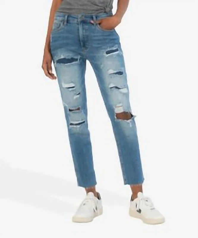 Rachael High Rise Fab Ab Mom Jean In Revolution Comfortable Zip-Fly Denim Jeans