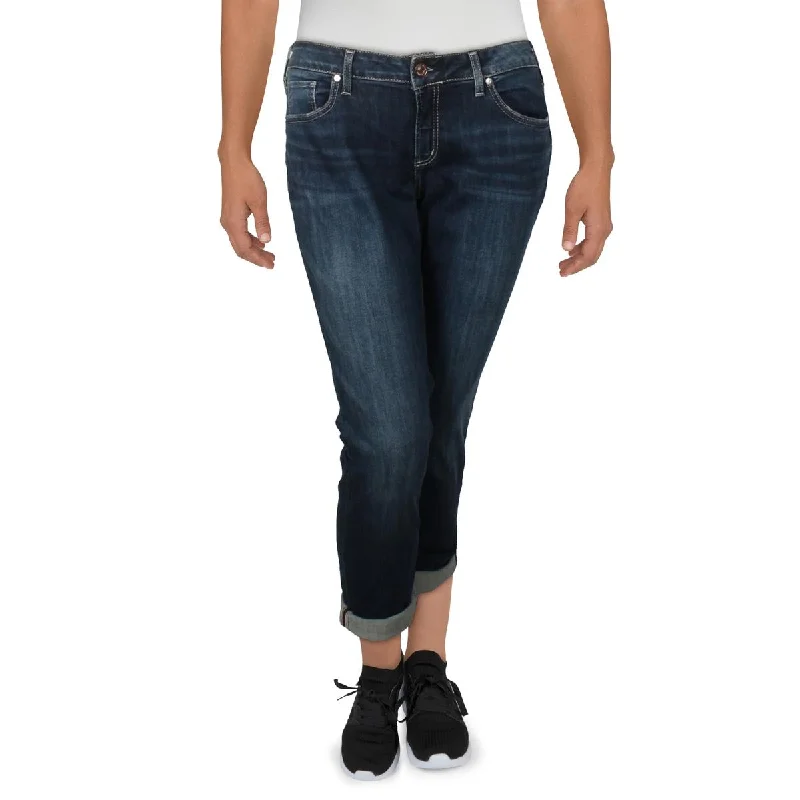 Silver Jeans Co. Womens Low Rise Faded Boyfriend Jeans Comfortable Faded High-Rise Jeans Silver Jeans Co. Womens Low Rise Faded Boyfriend Jeans Comfortable Faded High-Rise Jeans