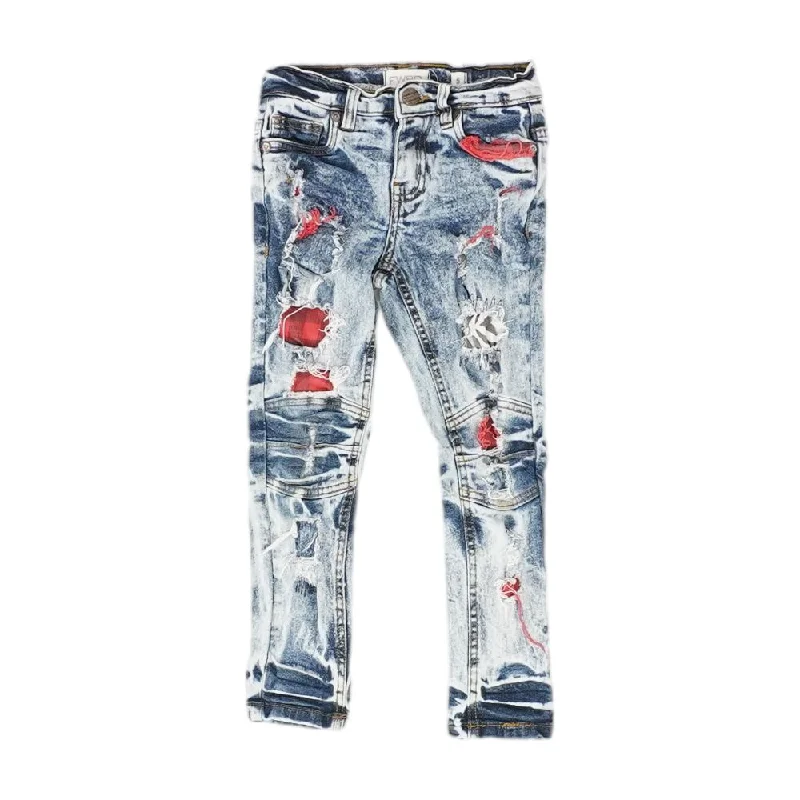 Solid Jeans Trendy Bootcut High-Waisted Jeans