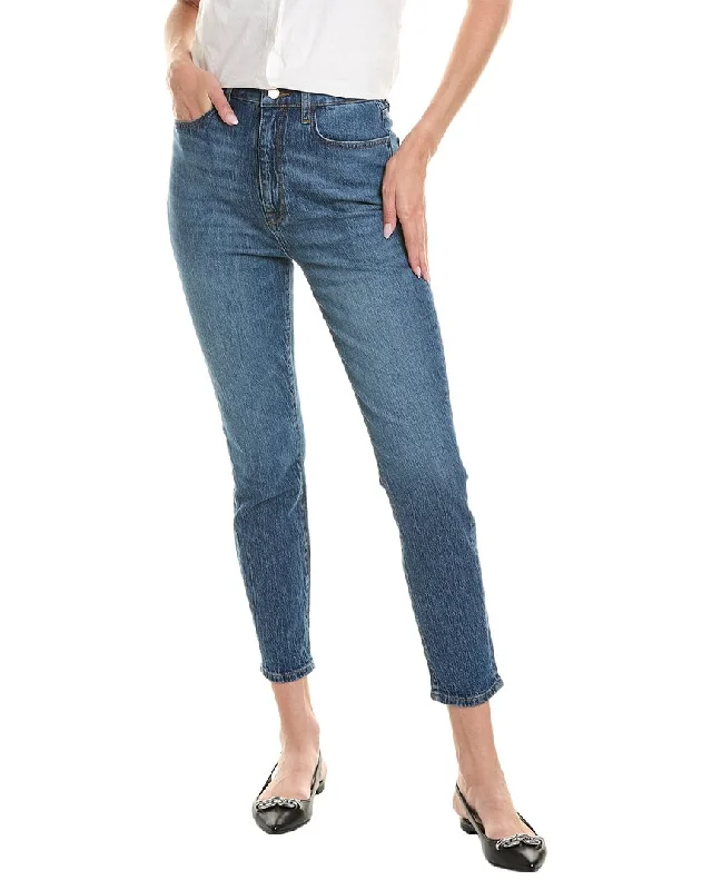 Triarchy Ms. Ava Medium Indigo High-Rise Retro Skinny Jean Casual Wide-Legged Denim Jeans Triarchy Ms. Ava Medium Indigo High-Rise Retro Skinny Jean Casual Wide-Legged Denim Jeans