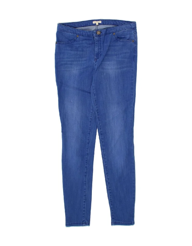 WHITE STUFF Womens Skinny Jeans UK 12 Medium W30 L30 Blue Cotton Comfortable Dark Wash Jeans